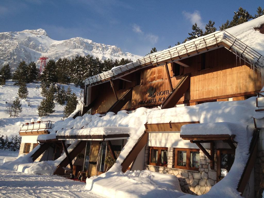 Hotel Nido Dell'Aquila Assergi Bagian luar foto